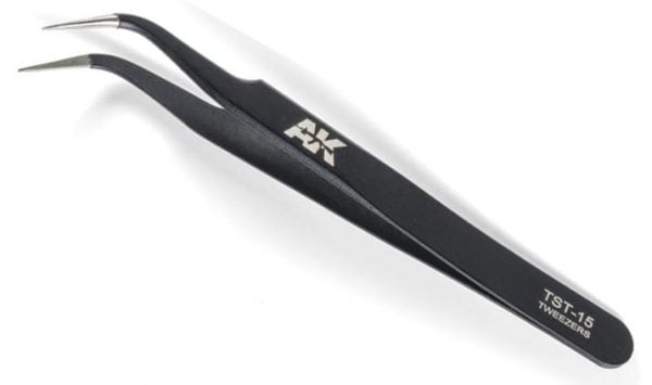 AK Interactive Precise Curved Tweezers AKI 9007