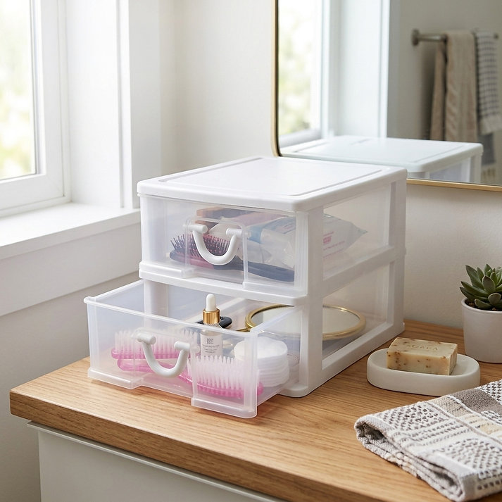 NicNac 2 Drawer Desktop Storage In Use