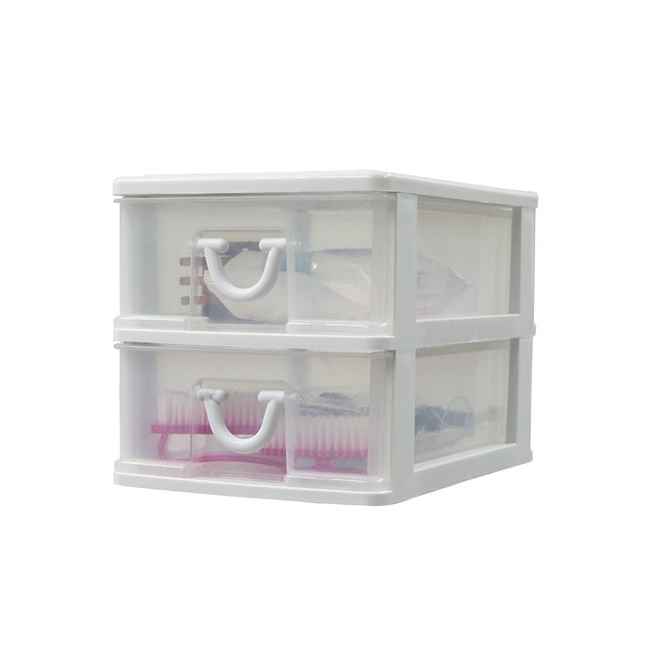 NicNac 2 Drawer Desktop Storage