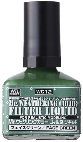 Mr Weathering Color Filter Liquid Shade Face Green WC12