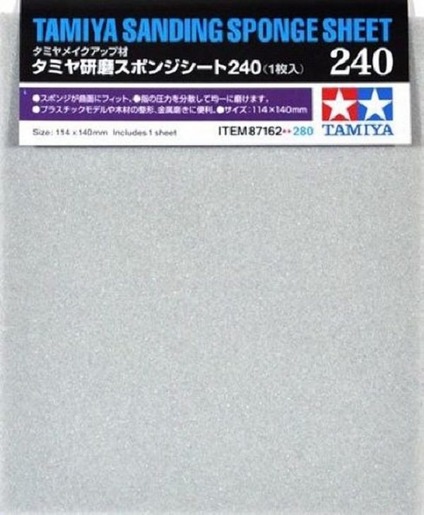 Tamiya Sanding Sponge Sheet 240 Grit 87162
