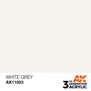 AK Interactive Acrylic White Grey Standard 11003