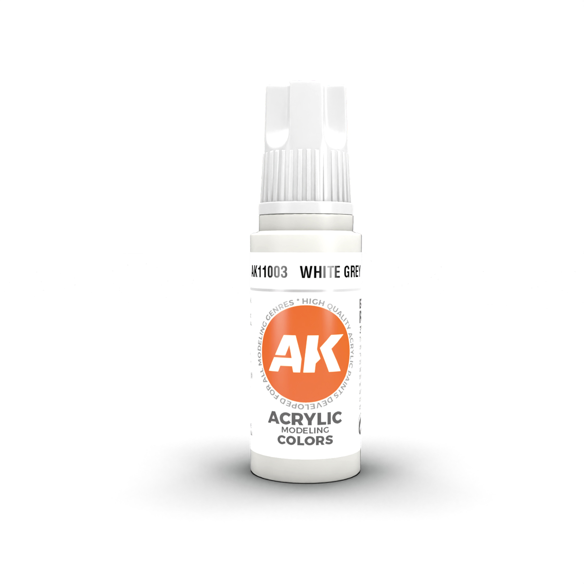 AK Interactive Acrylic White Grey Standard 11003