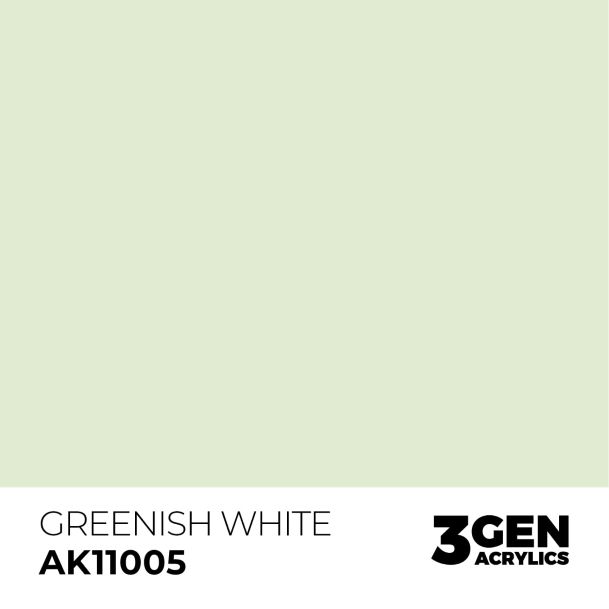 AK Interactive Acrylic Greenish White Standard 11005