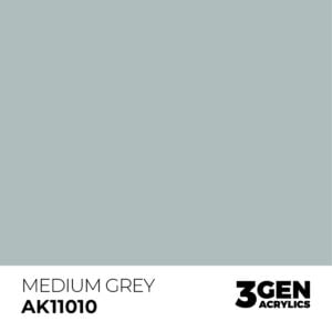 AK Interactive Acrylic Medium Grey Standard 11010