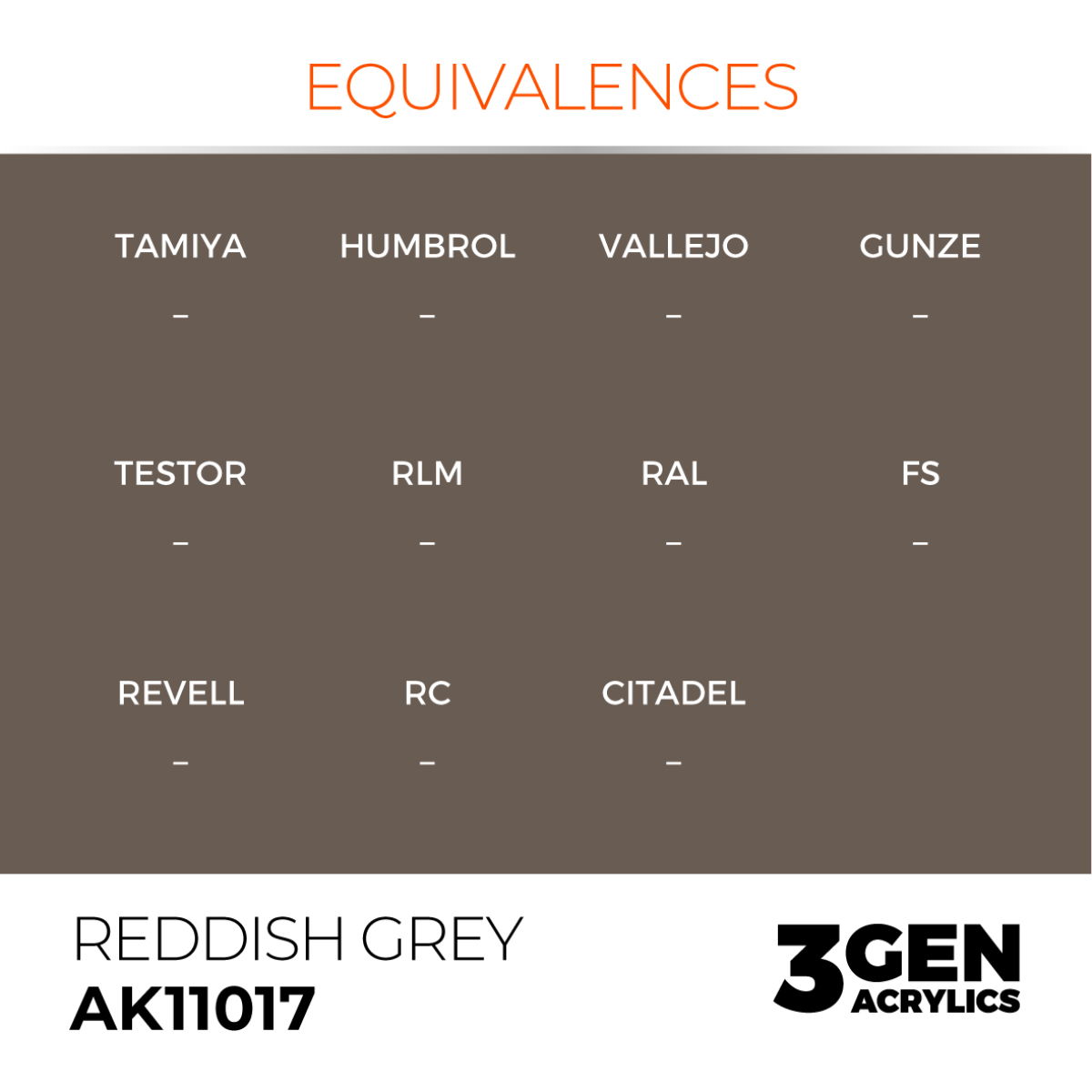 AK Interactive Acrylic Reddish Grey Standard 11017