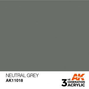 AK Interactive Acrylic Neutral Grey Standard 11018