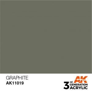 AK Interactive Acrylic Graphite Standard 11019