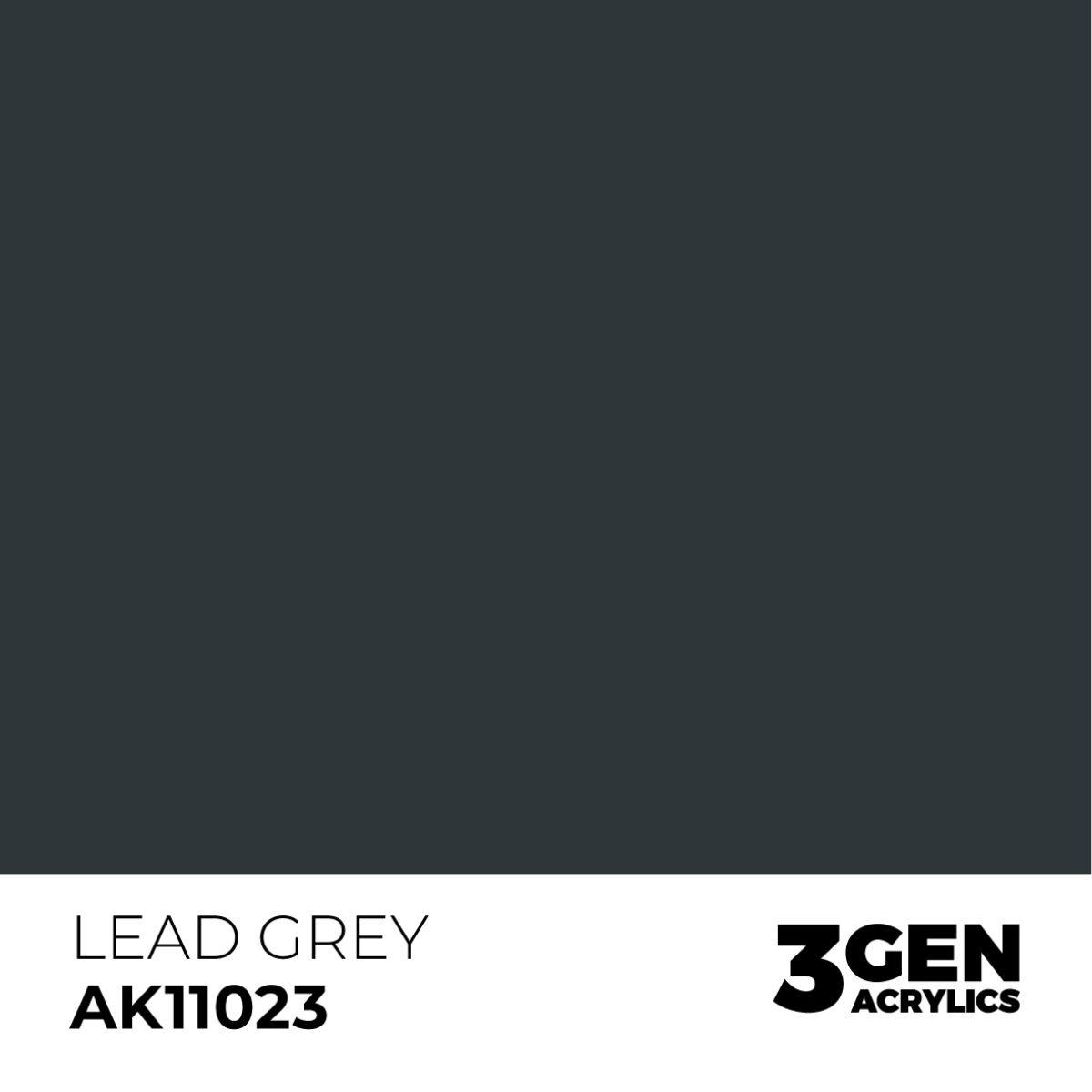AK Interactive Acrylic Lead Grey Standard 11023