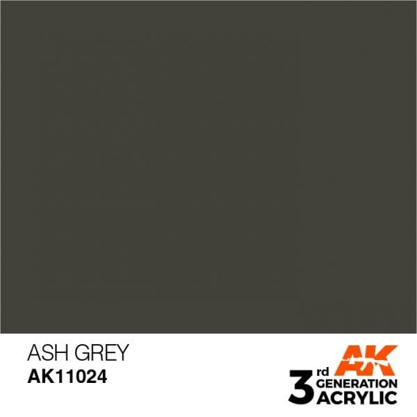AK Interactive Acrylic Ash Grey Standard 11024