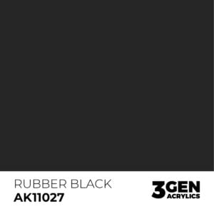 AK Interactive Acrylic Rubber Black Standard 11027