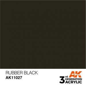 AK Interactive Acrylic Rubber Black Standard 11027