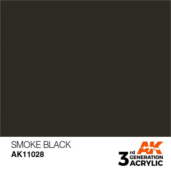 AK Interactive Acrylic Smoke Black Standard 11028