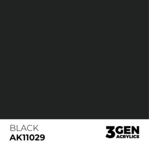 AK Interactive Acrylic Black Intense 11029