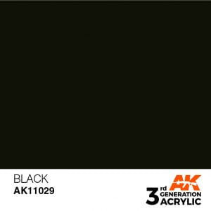 AK Interactive Acrylic Black Intense 11029