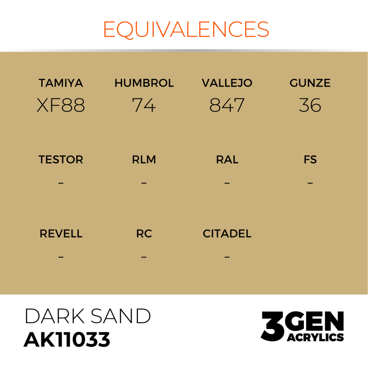 AK Interactive Acrylic Dark Sand Standard 11033