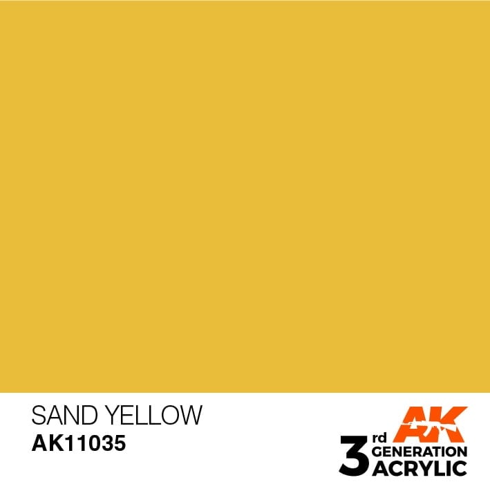 AK Interactive Acrylic Sand Yellow Standard 11035