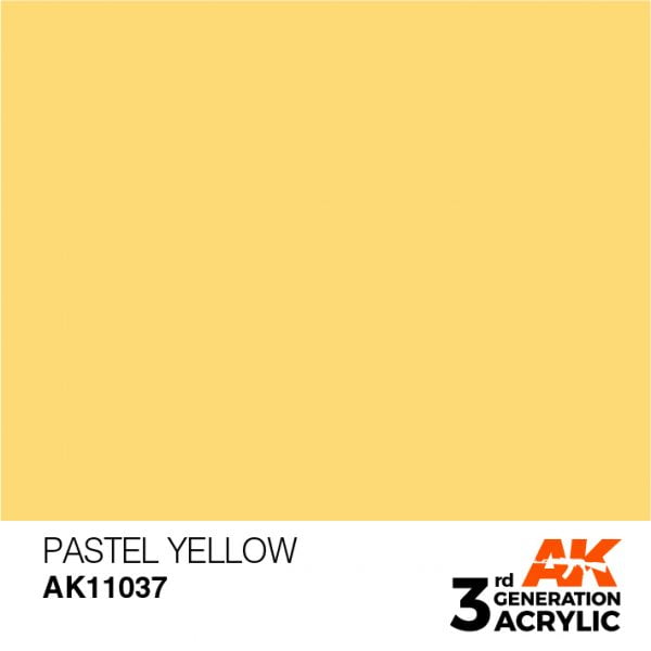 AK Interactive Acrylic Yellow Pastel 11037