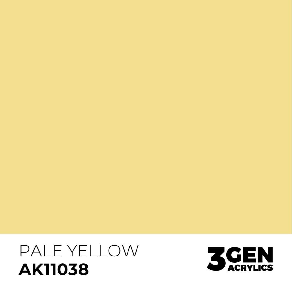 AK Interactive Acrylic Pale Yellow Standard 11038