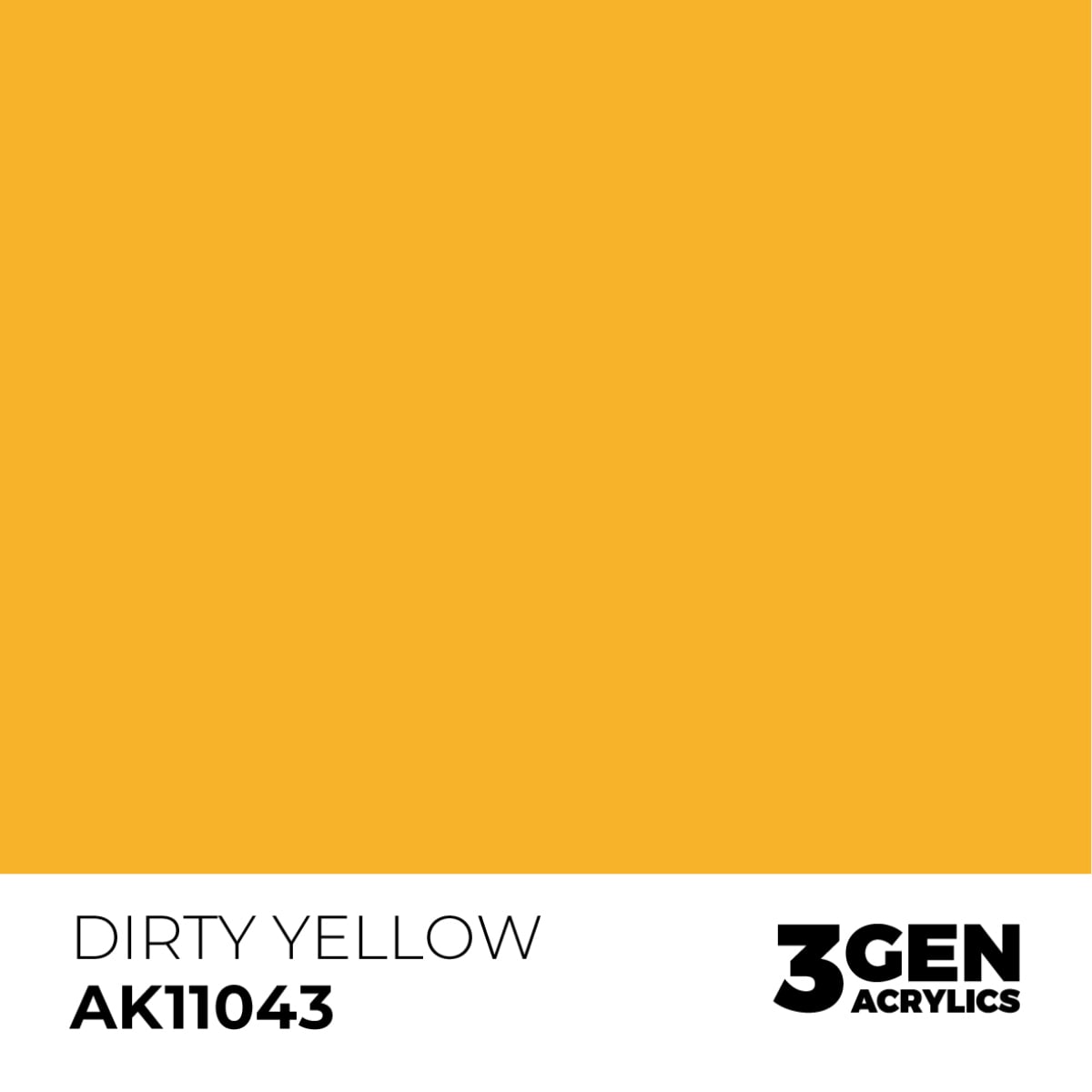 AK Interactive Acrylic Dirty Yellow Standard 11043