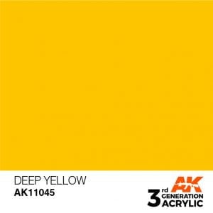 AK Interactive Acrylic Deep Yellow Intense 11045