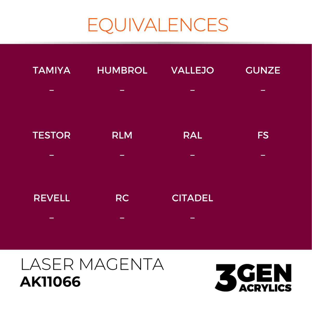 AK Interactive Acrylic Laser Magenta Standard 11066