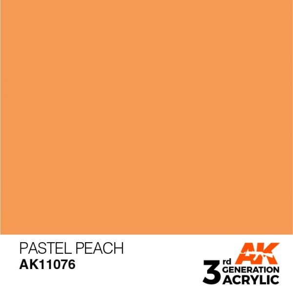 AK Interactive Acrylic Pastel Peach Pastel 11076