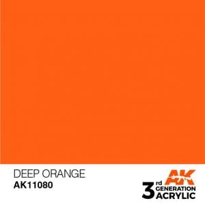 AK Interactive Acrylic Deep Orange Intense 11080