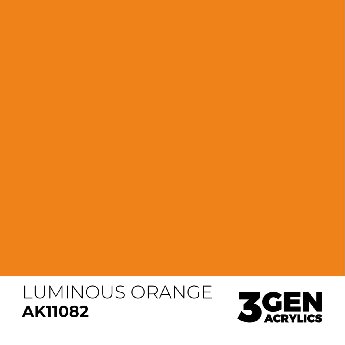 AK Interactive Acrylic Luminous Orange Standard 11082