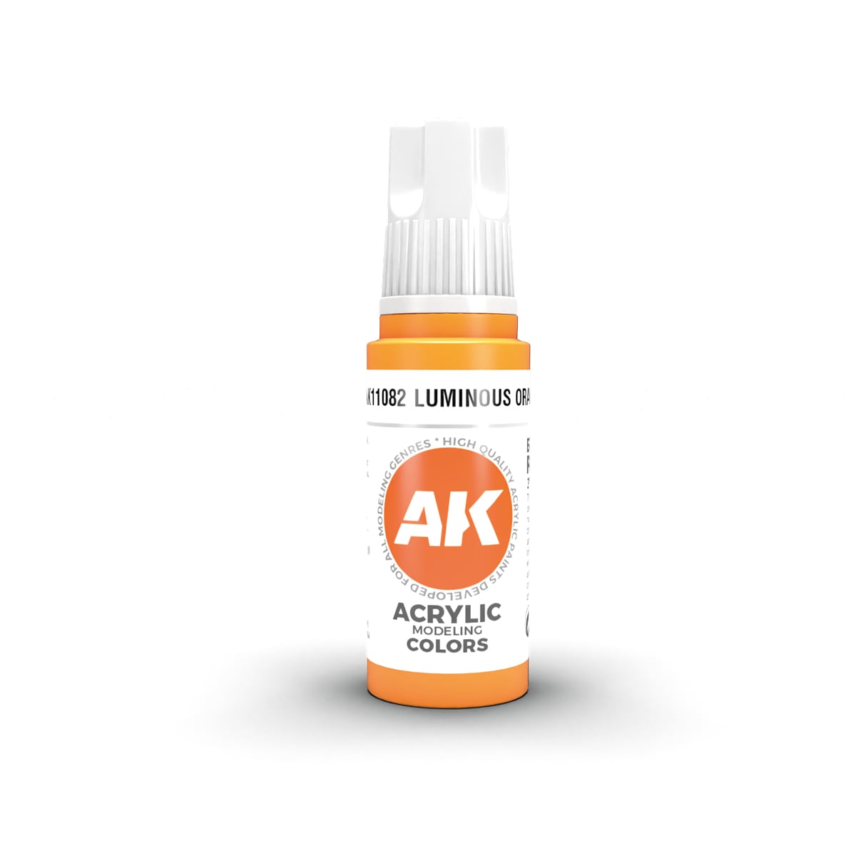 AK Interactive Acrylic Luminous Orange Standard 11082