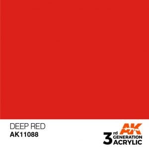 AK Interactive Acrylic Deep Red Intense 11088
