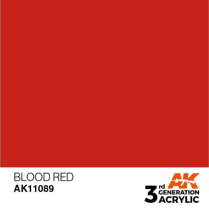 AK Interactive Acrylic Blood Red Standard 11089