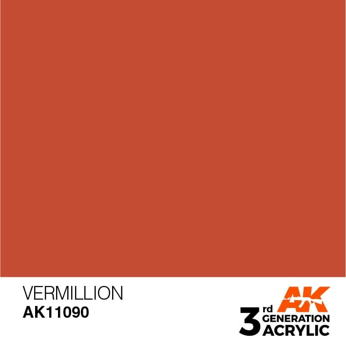 AK Interactive Acrylic Vermillion Standard 11090