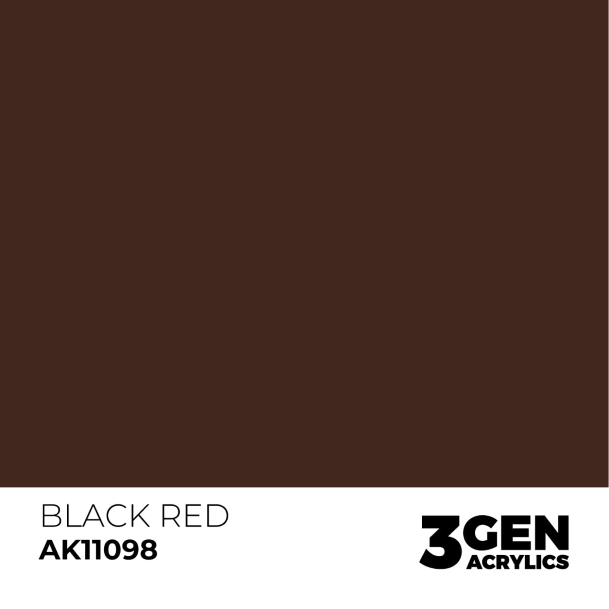 AK Interactive Acrylic Black Red Standard 11098