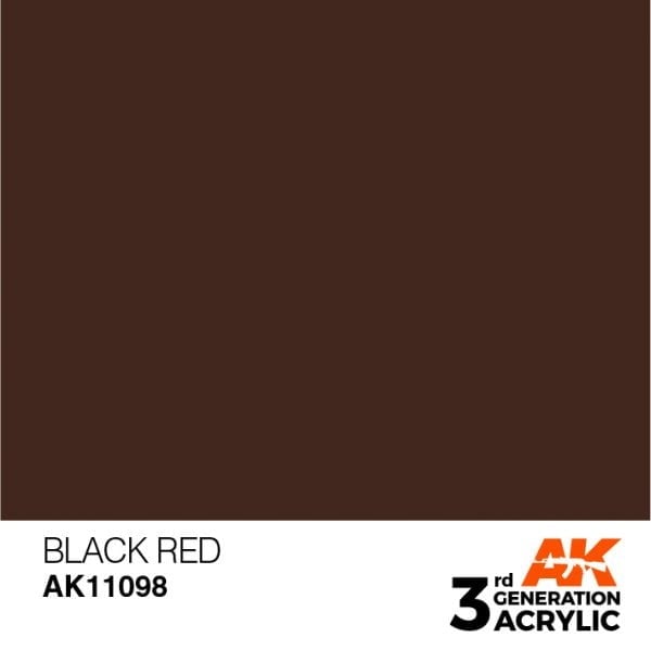 AK Interactive Acrylic Black Red Standard 11098
