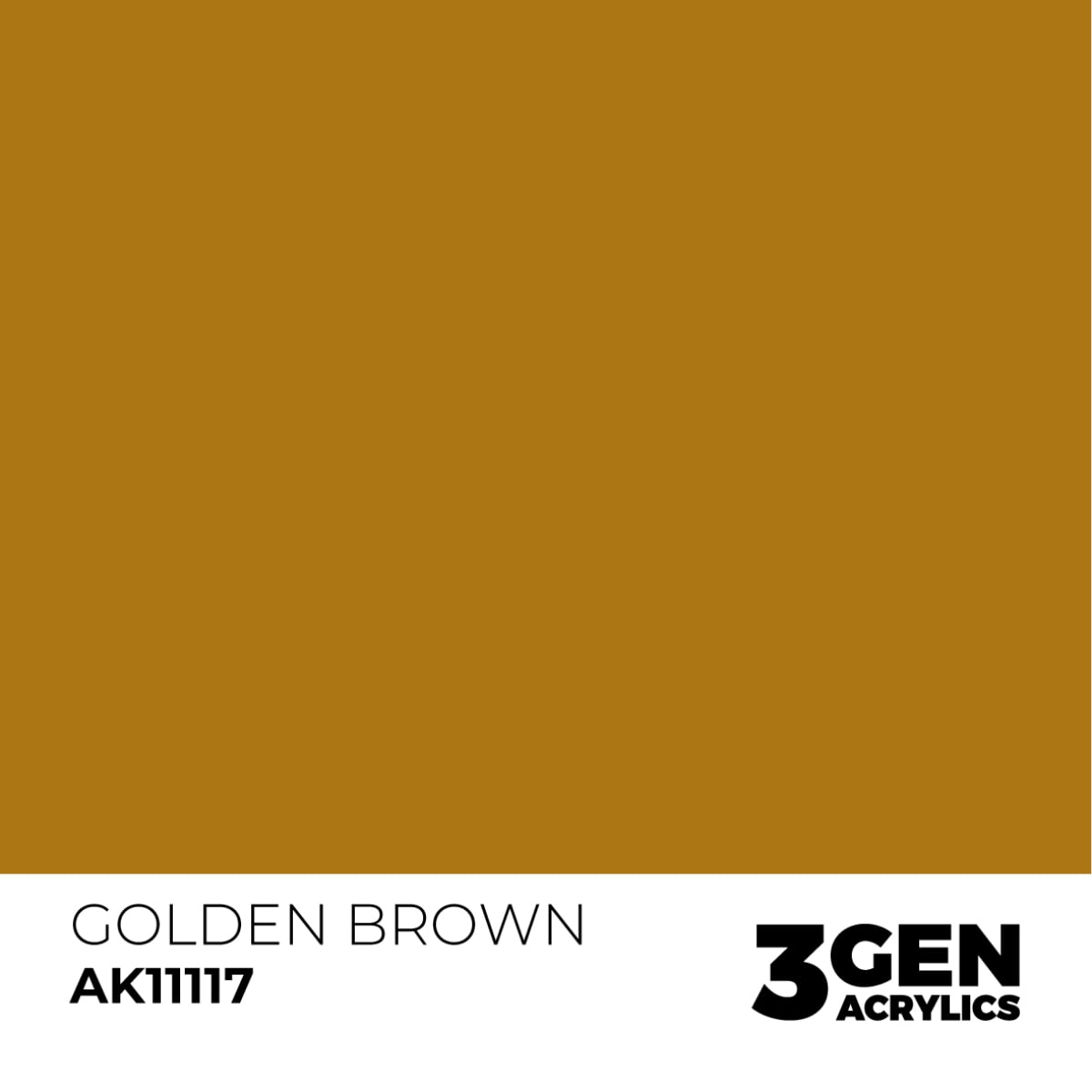 AK Interactive Acrylic Golden Brown Standard 11117