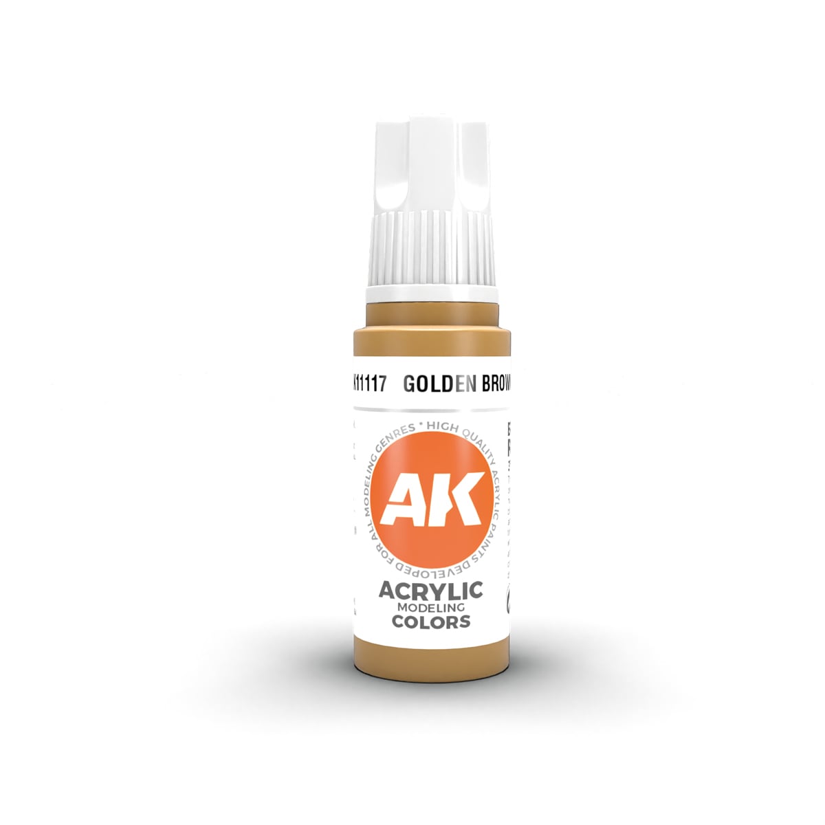 AK Interactive Acrylic Golden Brown Standard 11117