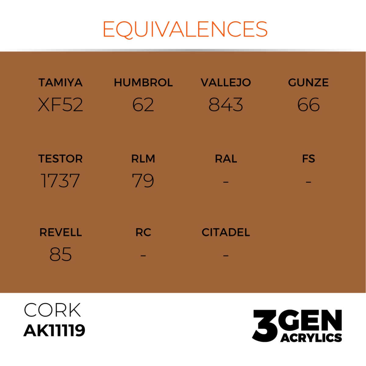AK Interactive Acrylic Cork Standard 11119