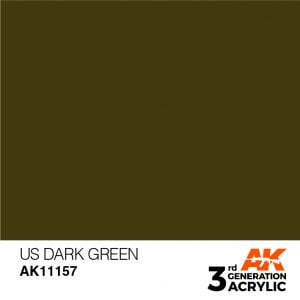 AK Interactive Acrylic US Dark Green Standard 11157