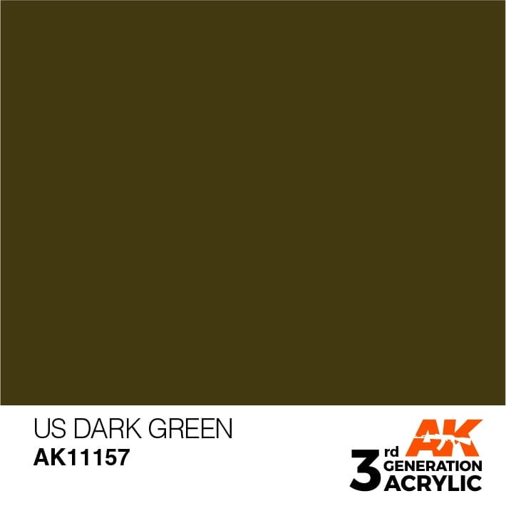 AK Interactive Acrylic US Dark Green Standard 11157