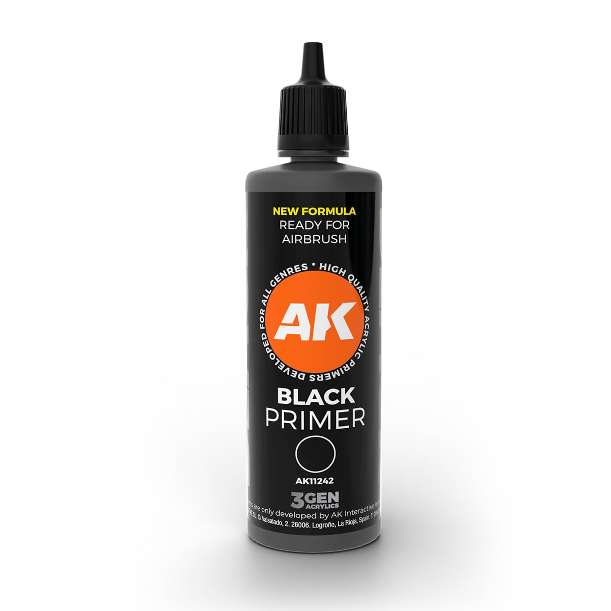 AK Interactive 3rd Generation Black Primer 100ml 11242
