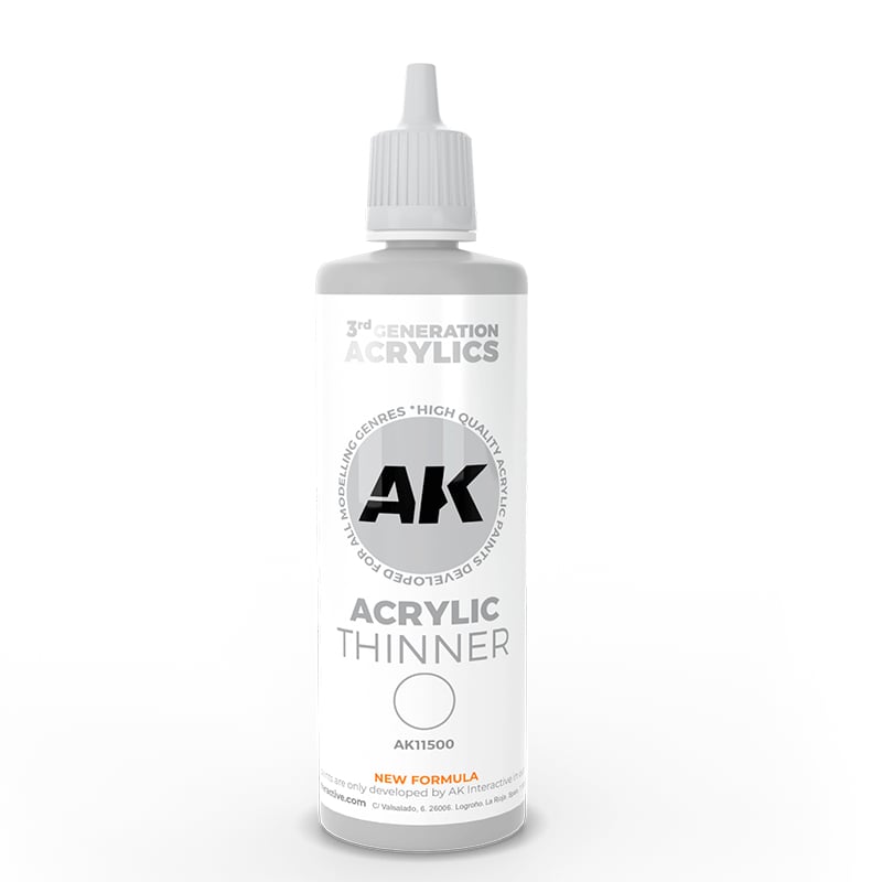 AK Interactive 3rd Generation Acrylic Thinner 100ml 11500