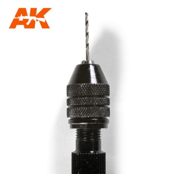 AK Interactive Hand Drill Precision Pin Vise Bits Holds 0.2 to 3.4mm AKI 9006