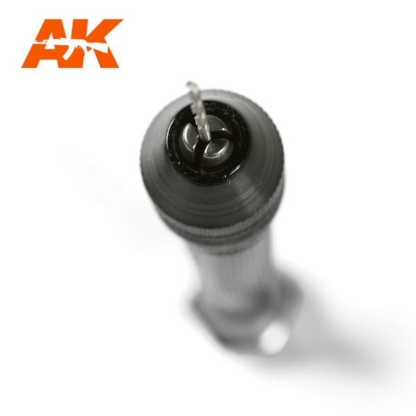 AK Interactive Hand Drill Precision Pin Vise Bits Holds 0.2 to 3.4mm AKI 9006