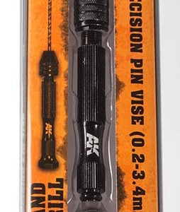 AK Interactive Hand Drill Precision Pin Vise Bits Holds 0.2 to 3.4mm AKI 9006