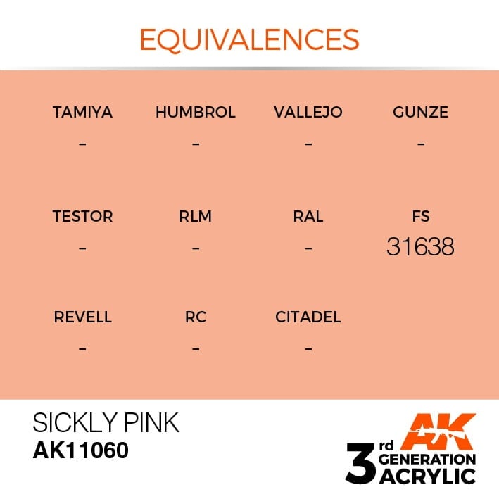 EQUIVALENCES AK Interactive Acrylic Sickly Pink Standard 11060