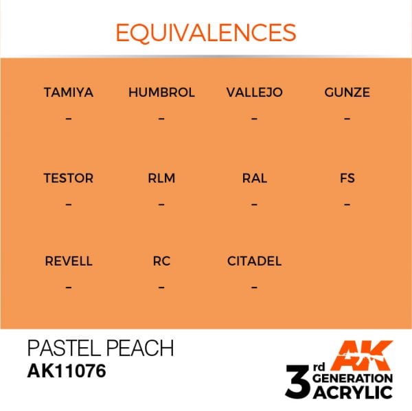 EQUIVALENCES AK Interactive Acrylic Pastel Peach Pastel 11076