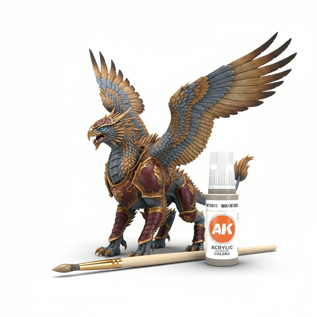 AK Interactive Acrylic Warm Grey Standard 11009