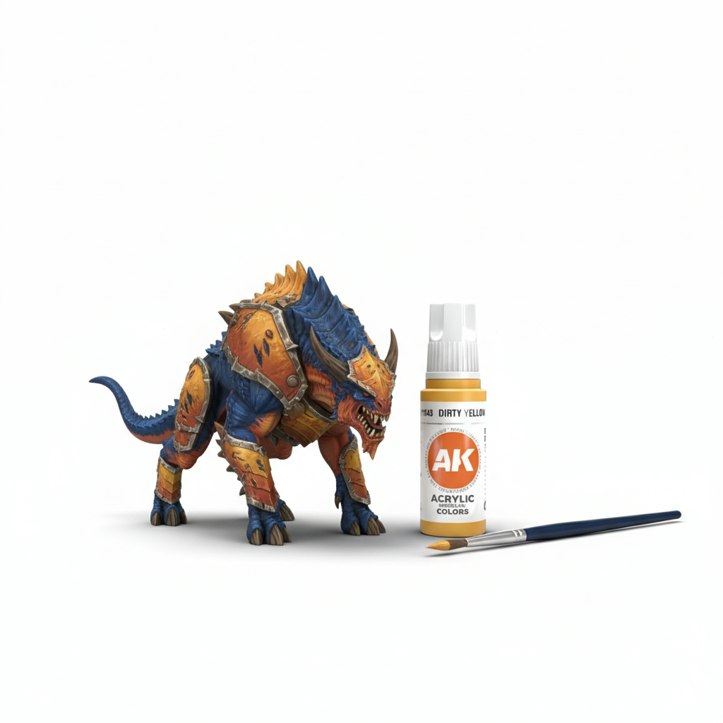 AK Interactive Acrylic Dirty Yellow Standard 11043