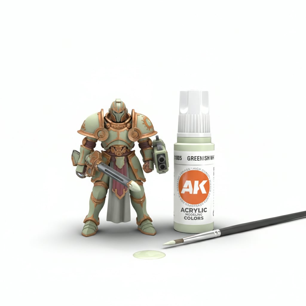 AK Interactive Acrylic Greenish White Standard 11005